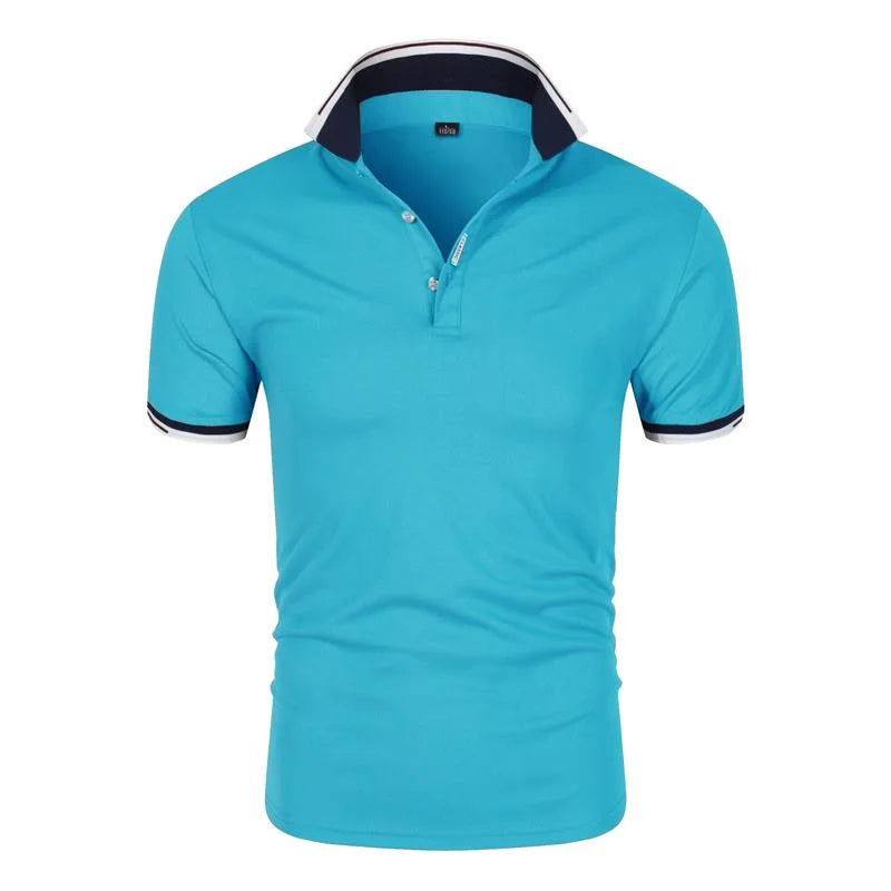 2025 new Polo T shirt for Men White Casual Short Sleeve Golf Polo Shirts Homme New Summer Clothes High Quality Ropa Hombre