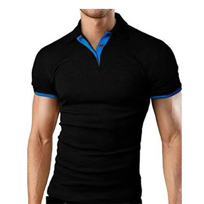 2025 new Polo T shirt for Men White Casual Short Sleeve Golf Polo Shirts Homme New Summer Clothes High Quality Ropa Hombre