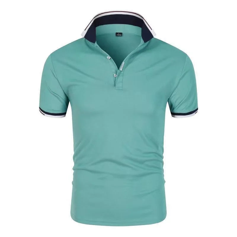2025 new Polo T shirt for Men White Casual Short Sleeve Golf Polo Shirts Homme New Summer Clothes High Quality Ropa Hombre