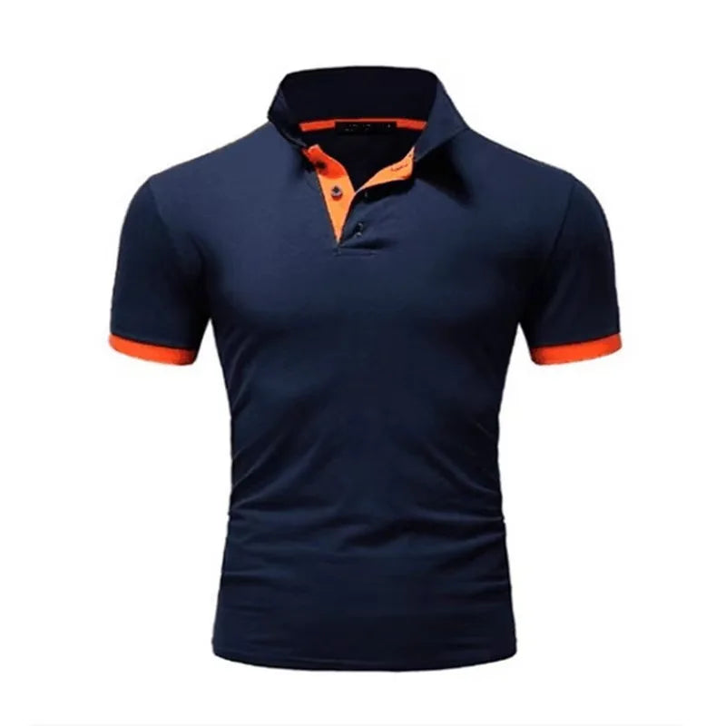 2025 new Polo T shirt for Men White Casual Short Sleeve Golf Polo Shirts Homme New Summer Clothes High Quality Ropa Hombre