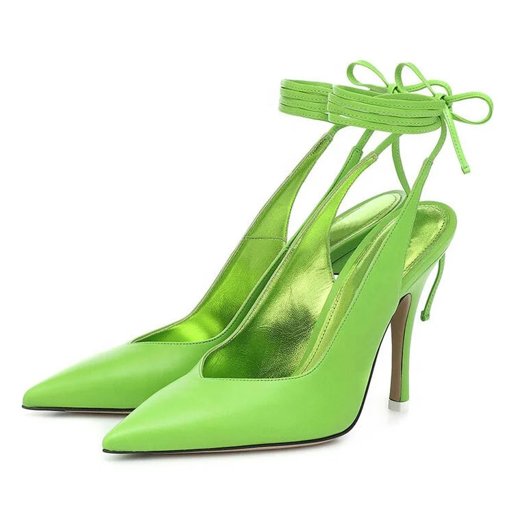 2025 TalonsTacones Satin Chain Stiletto Sandals for Women 12cm High Heel Pointed Toe Bride Wedding Pumps Sexy Summer Spring