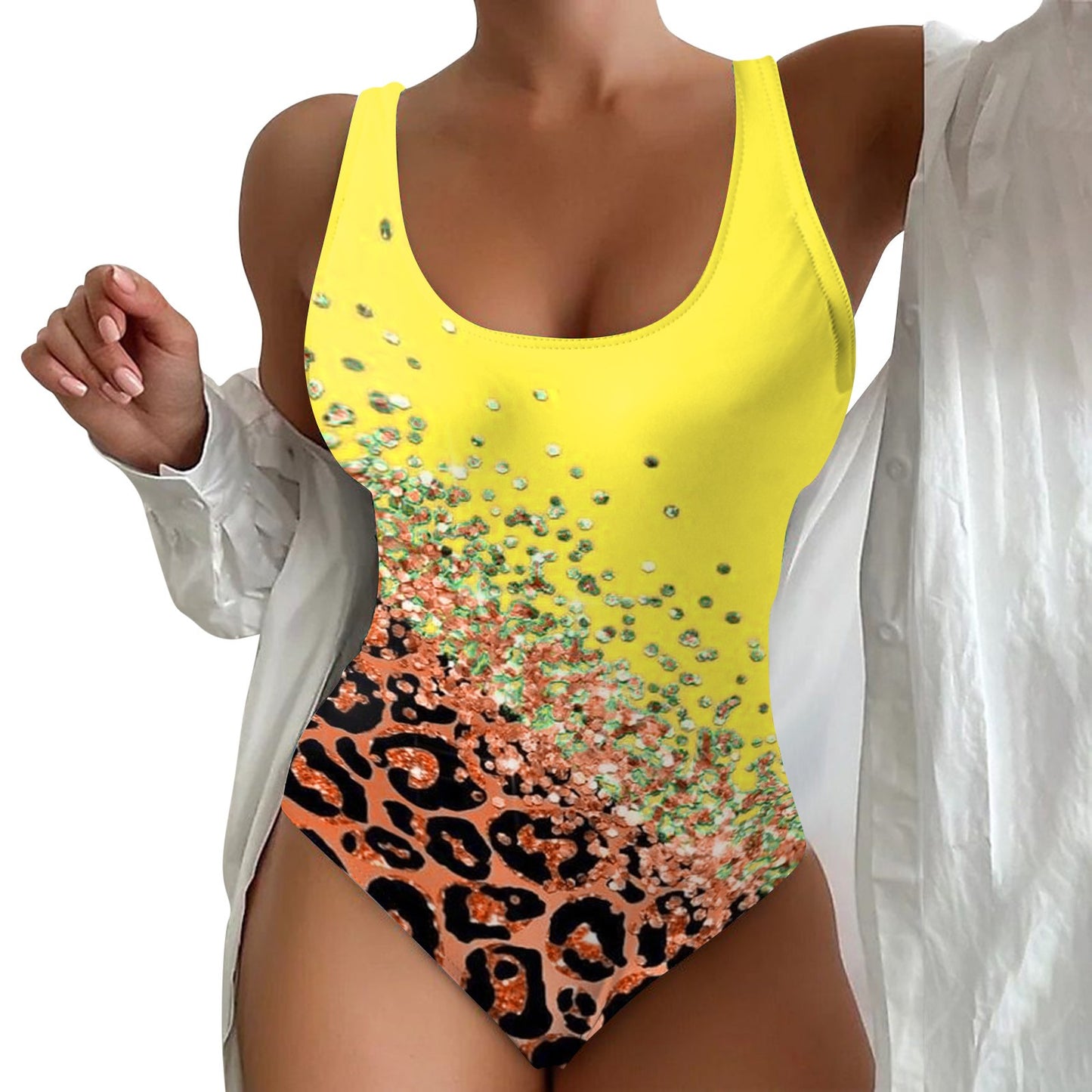 Women'S One-Piece Swimsuit Printed Beach Swimwear Summer Beach Wear For Women Bodysuit Swimming Swimsuits купальник женский